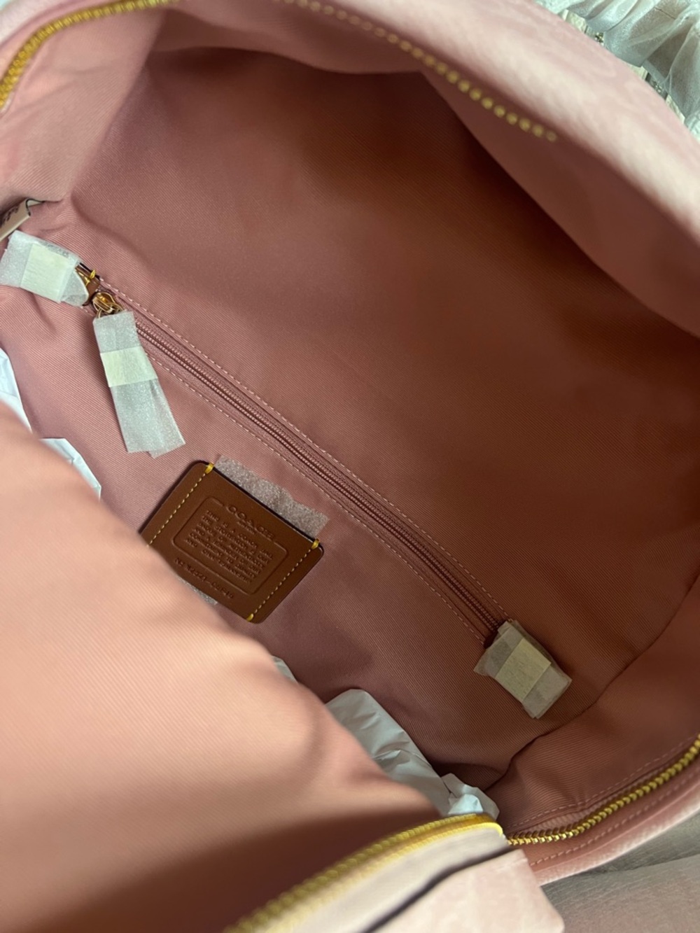 Coach Taylor Backpack In Powder Pink Color - Picture 2 of 9